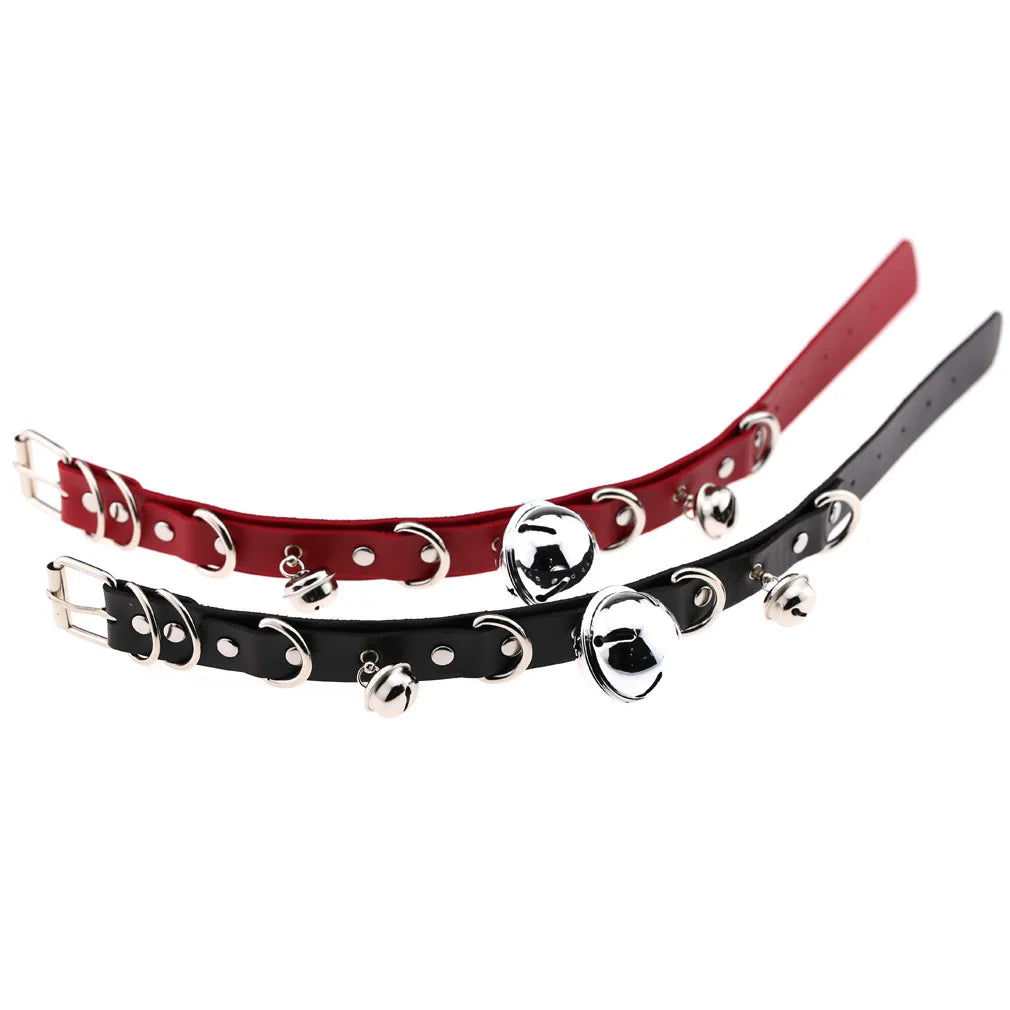 BDSM Bondage Restraints Neck Collar Sex Toys for Couples Punk Style Collar With Bell Fetish Slave Exotic Accessories For Women