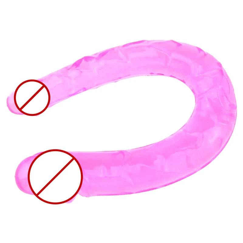 G Sopt No Vibrator Sex U Shape Double Big Realistic Dildo Vagina Anal Penis Artificial Penis  Dildos Sex Toys For Women Sexoshop