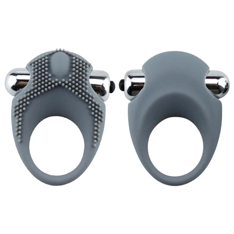 Erotic Bullet Vibrator Penis Vibrating Ring Delay Ejaculation Adult Sex Toys For Men Male Clitoris Massager Cock Silicone Ring