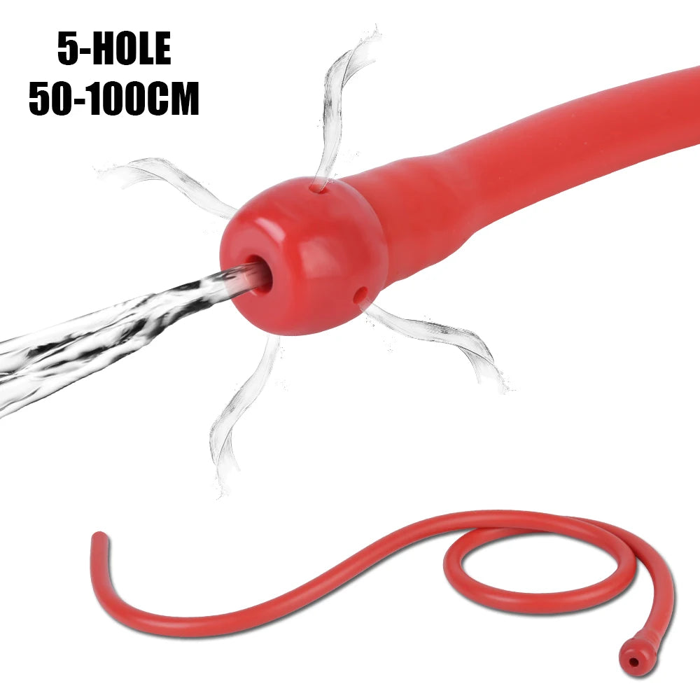 50/100cm Anal Washer Hose Butt Plug For Women Vaginal Shower Men Anus Cleaner Enema Medical Douche Pipe Sex Toys Adults Games