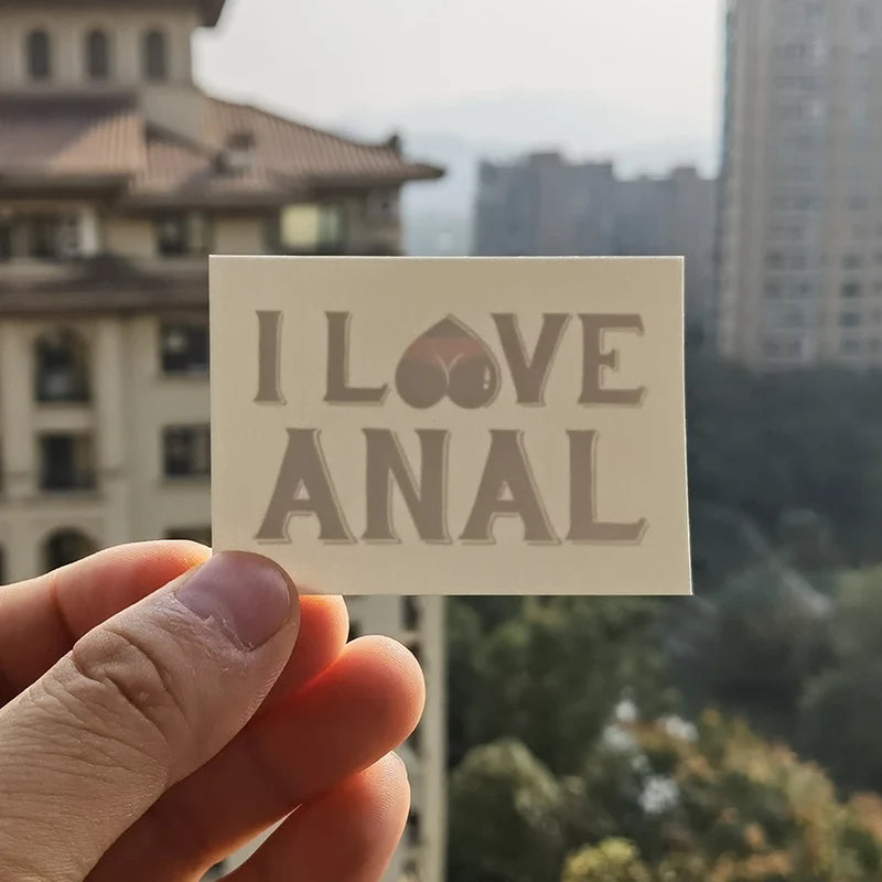 I Love Anal - Cuckold Temporary Tattoo Fetish for Hotwife cuckold
