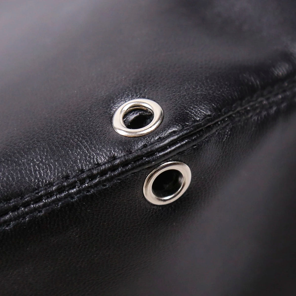 Thierry Fetish Sensory Deprivation Bondage Head Hood, The PU Leather SM Toys Sex Products for Couples Adult Game Roleplay