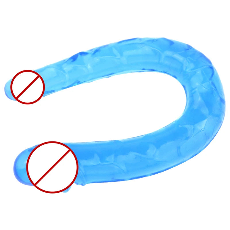 G Sopt No Vibrator Sex U Shape Double Big Realistic Dildo Vagina Anal Penis Artificial Penis  Dildos Sex Toys For Women Sexoshop