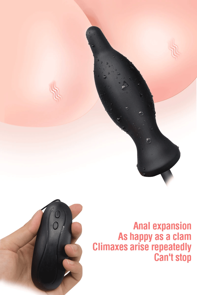 BDSM Vibrator Inflatable Anal Plug Huge Butt Plug Dildo Pump Vaginal Anus Expansion Prostate Massager Sex Toys for Woman Men Gay