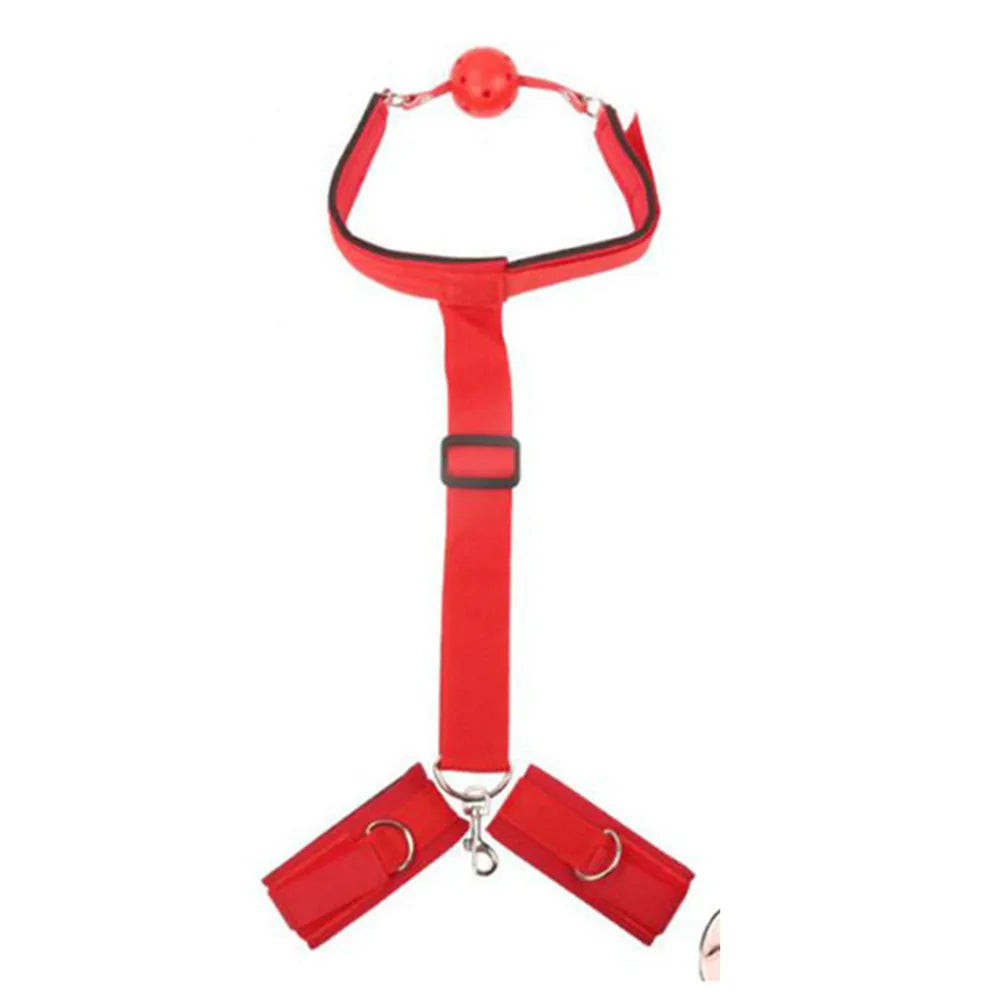 Adults Games BDSM Bondage Gear Set Handcuffs Ankle Cuff Restraints Erotic Products Sex Toys For Woman Couples Sex Furniture Shop