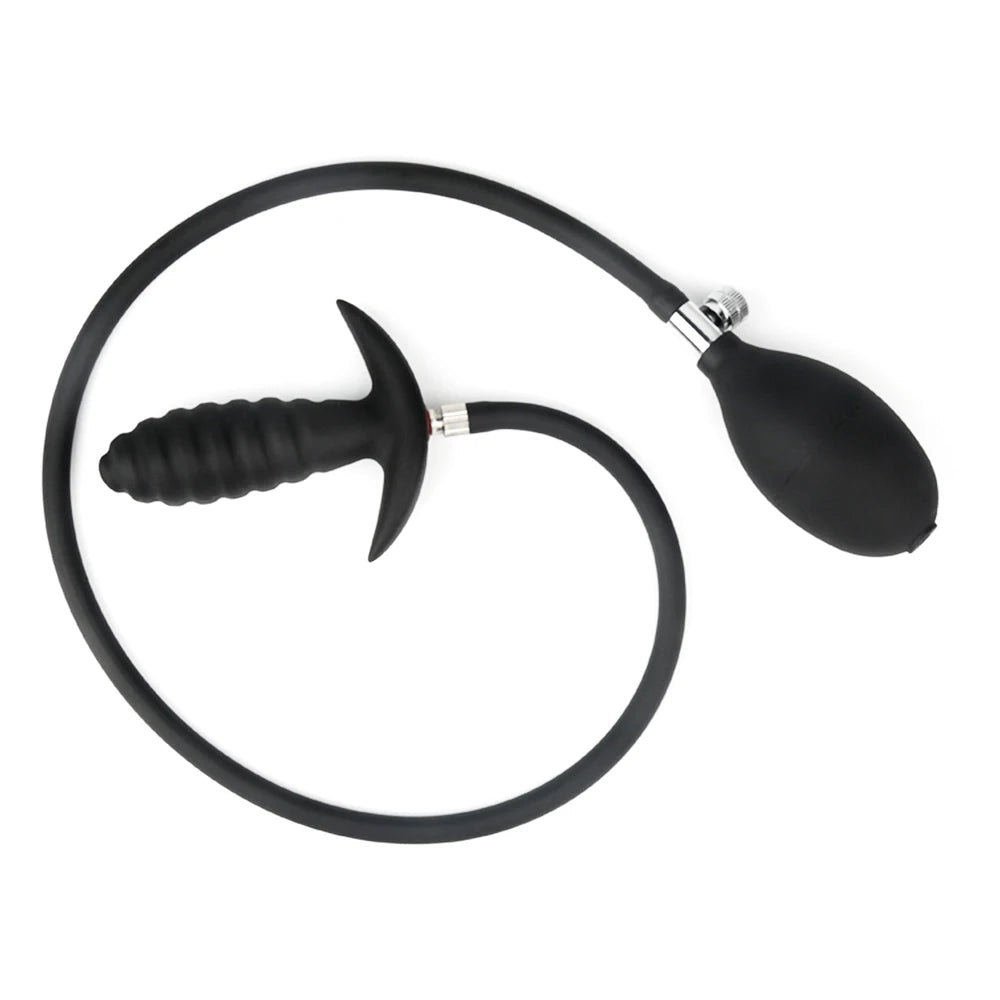 Inflatable Pump Anal Plug Silicone Super Big Butt Plug Dildo Prostate Massager Anus Extender Dilatador Sexules Toy for Women Man