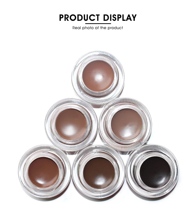 IMAGIC Professional Eyebrow Gel 6 Colors Eyebrow Enhancer Brow Enhancers Tint Makeup Eyebrow Brown With Brow Brush Tools