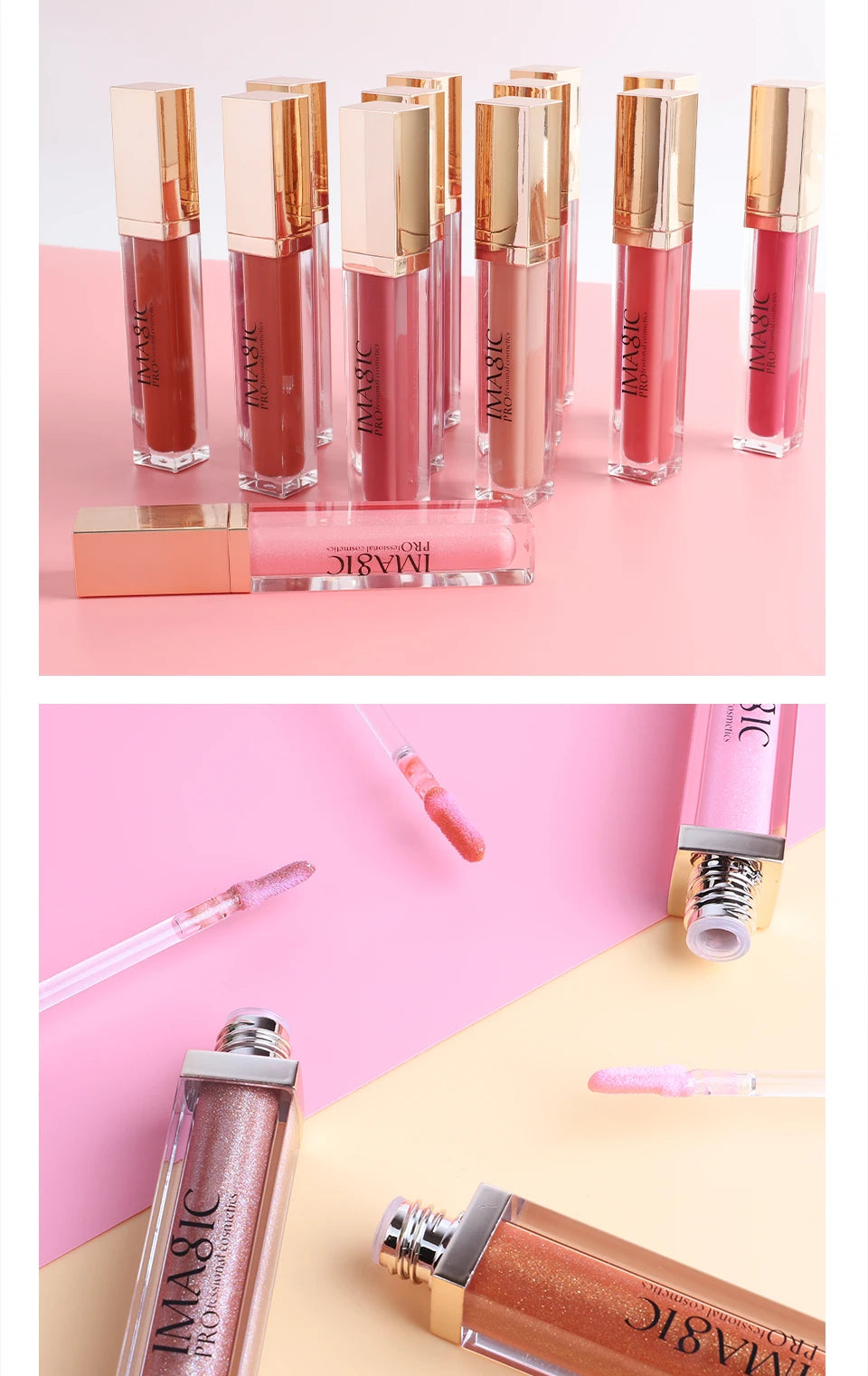 IMAGIC new waterproof and moisturizing lip gloss velvet matte lasting lip gloss ladies cosmetics 20 colors