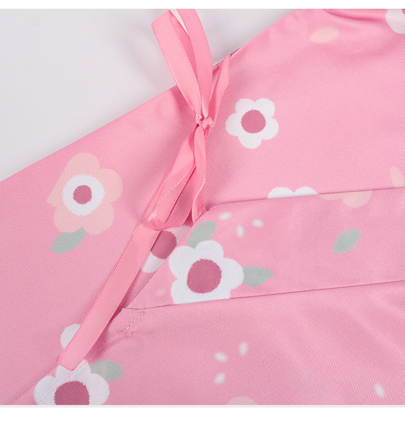 New Fashion Kanroji Mitsuri Cosplay Costume Pink Kimono Dress Outfits Halloween Carnival Party Disguise Women Suits