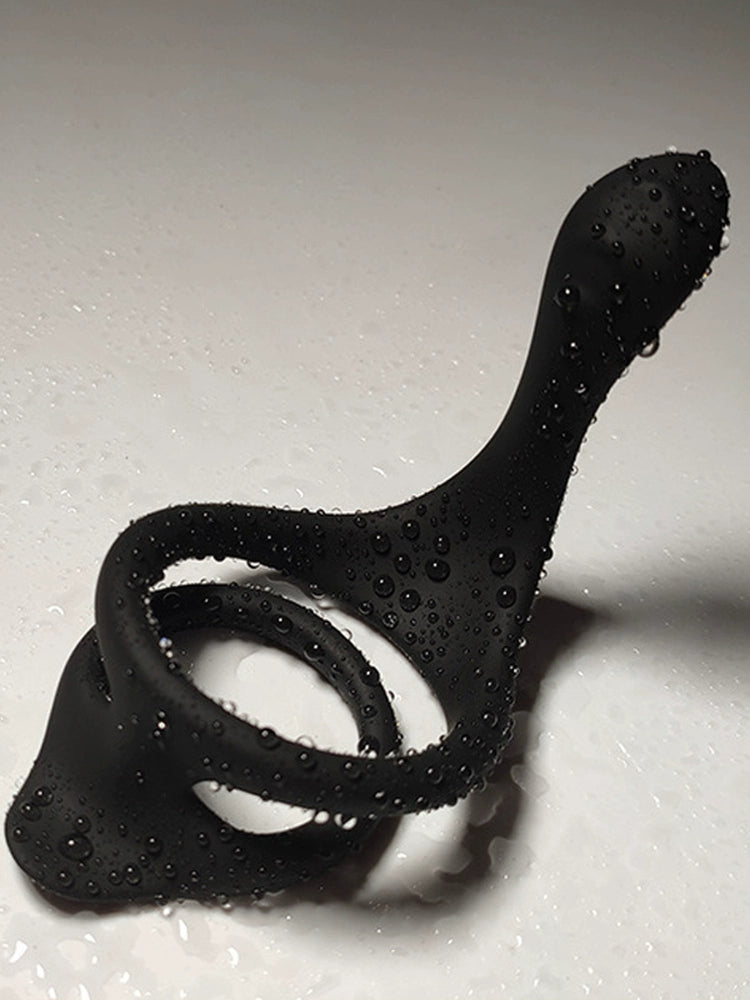 Men Lifting Ring Elastic Silicone Ring Sexy Panties Matching Lantern Ring Hanging Ring Black Double Ring Large Accessories Ring
