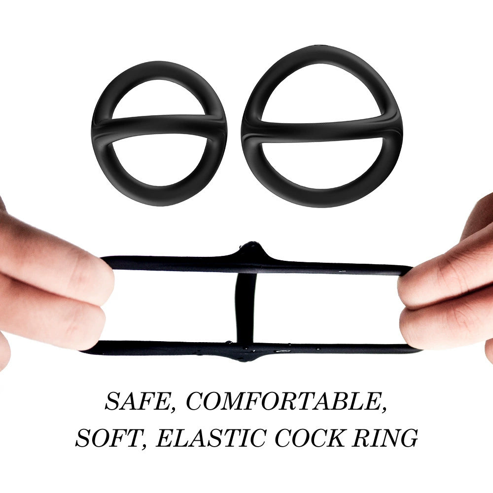 Men's Horseshoe Ring Men's Silicone Lantern Ring Soft Rubber Ring Couple's Product Adult Supplies Y Ring Lasting Retention