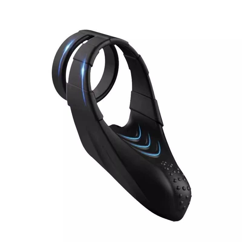 . Enhanced Version of Huiyin Hole Vibration Massage Silicone Cock Ring Men's Thong Sexy Cutout Ring Underwear