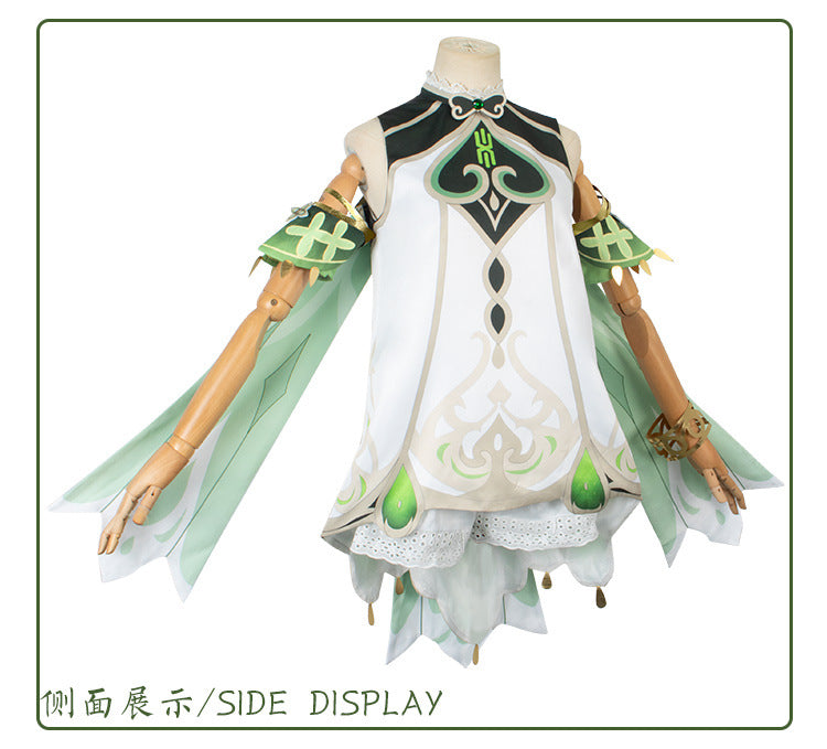 Nahida Cosplay Costume Lesser Lord Kusanali Full Set Dress Ears Wig Nahida outfits for Comic Con