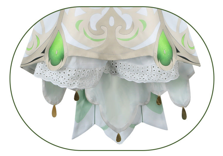 Nahida Cosplay Costume Lesser Lord Kusanali Full Set Dress Ears Wig Nahida outfits for Comic Con