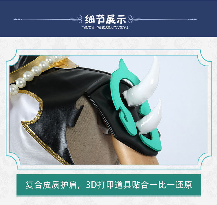 Xiao Cosplay Costume Cosplay Anime Xiao Full Set Xiao Wig Mask Tattoo Sticker for Halloween Outfits