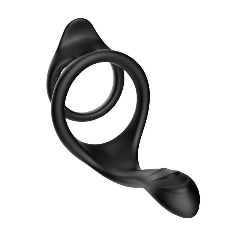 . Enhanced Version of Huiyin Hole Vibration Massage Silicone Cock Ring Men's Thong Sexy Cutout Ring Underwear