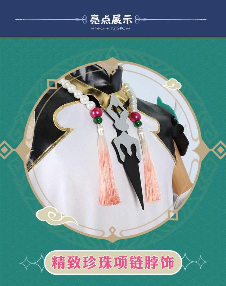 Xiao Cosplay Costume Cosplay Anime Xiao Full Set Xiao Wig Mask Tattoo Sticker for Halloween Outfits