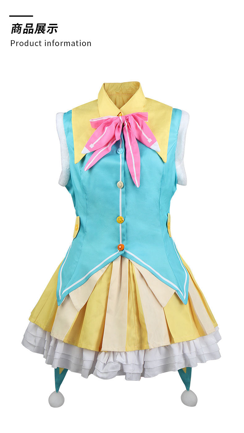 Kusanagi Nene Cosplay Costume Women Cute Costume Idol Nene Dress Headwear For Comic Con