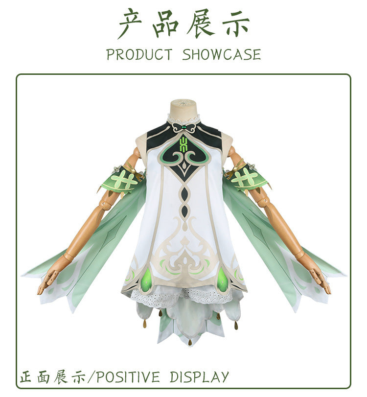 Nahida Cosplay Costume Lesser Lord Kusanali Full Set Dress Ears Wig Nahida outfits for Comic Con