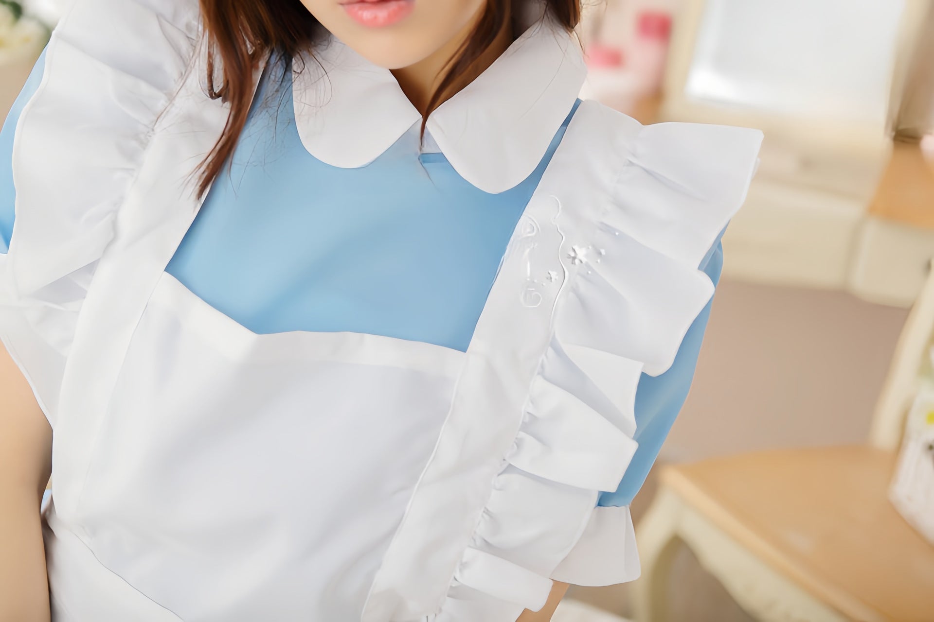 Women Lolita Dress Maid Apron Fantasia Carnival Skirt Cosplay Costumes Halloween Clothing Masquerade Party Alice In Wonderland