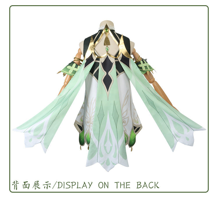 Nahida Cosplay Costume Lesser Lord Kusanali Full Set Dress Ears Wig Nahida outfits for Comic Con