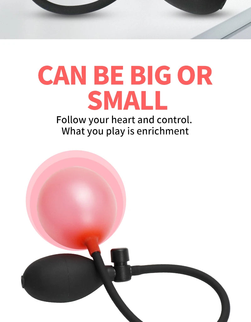 Inflatable Dildo Vagina Anus Dilator Expandable Butt Plugs Bdsm Adult Game Sex Toy for Women Men Gay Anal Plug Prostate Massager