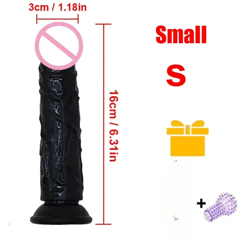 Realistic Dildo With Suction Cup Huge Jelly Fake Dick Big Penis Dildos Sex Toy for Woman Plug Adult Erotic Men Anal Butt WONGRUO