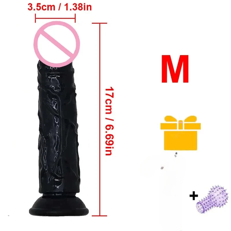 Realistic Dildo With Suction Cup Huge Jelly Fake Dick Big Penis Dildos Sex Toy for Woman Plug Adult Erotic Men Anal Butt WONGRUO