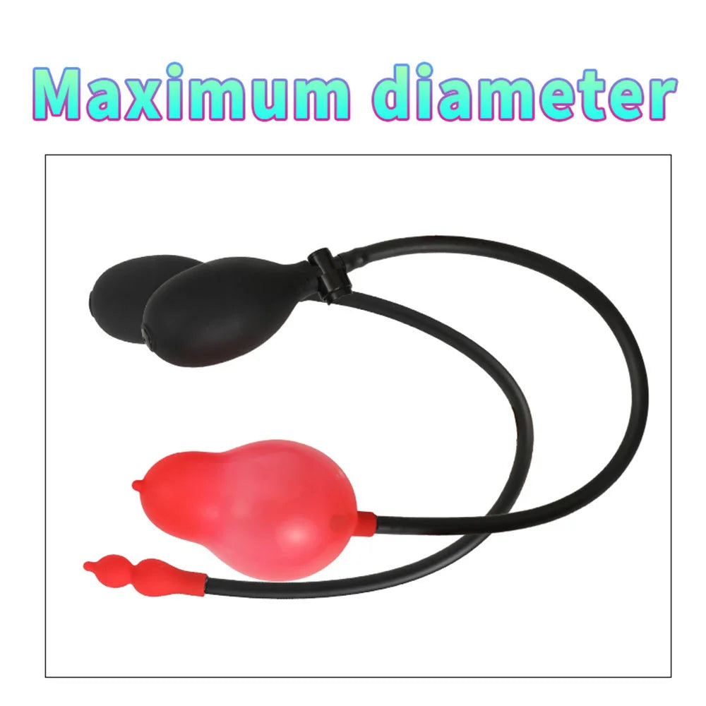 Inflatable Big Long Anal Plug Adult Sex Toys For Women Men Gay Gourd Shape Butt Plug Massager Prostate Auns Masturbator G-spot