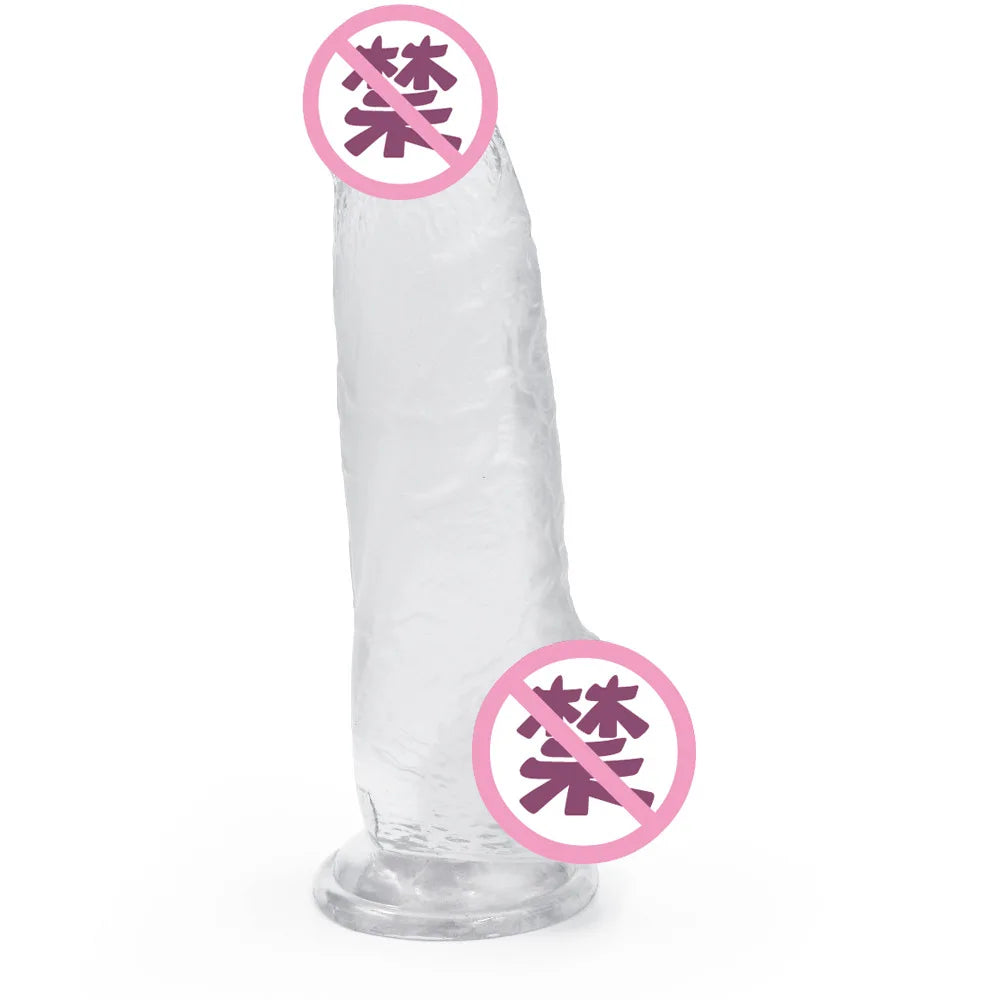 5CM dia Huge Realistic Giant Long Dildo Vaginal Masturbators Penis Erotic Toy for Women Suction Cup Thick Glans Dick