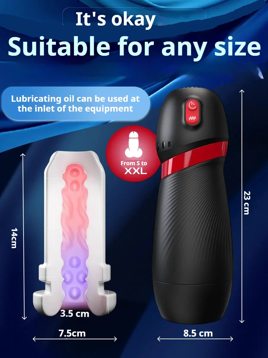Sex Toys Automatic Male Masturbator Cup Intelligent Voice Blowjob Vaginal Penetration Pocket Pussy Toys for Couples Intimate