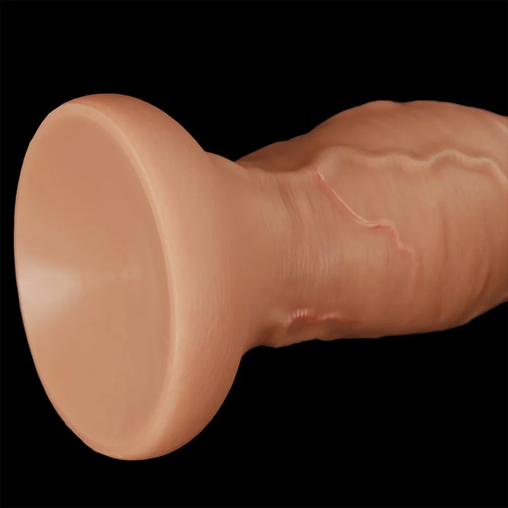 XXL Giant Realistic Dildo Anal Plug 13.2CM Super Thick Soft Silicone Huge Butt Plug Anal Dilator with Suction Cup Adult Sex Toys