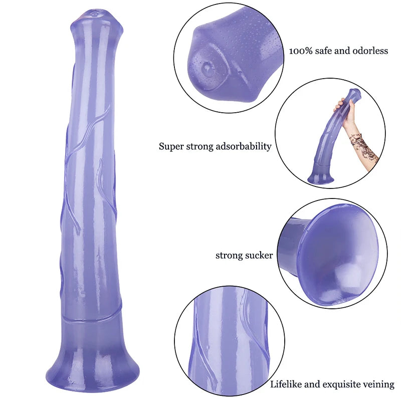 Huge Animal Dildo Horse Penis For Women Lesbian Gay Anal Expand Dildos G Spot Super Long Anal Sex Toys Female Masturbator
