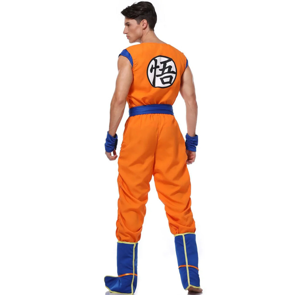 2025  Costume cosplay Goku Super Saiyan Cosplay Cosplay Uomini adulti Tute anime Costumi di carnevale di Halloween