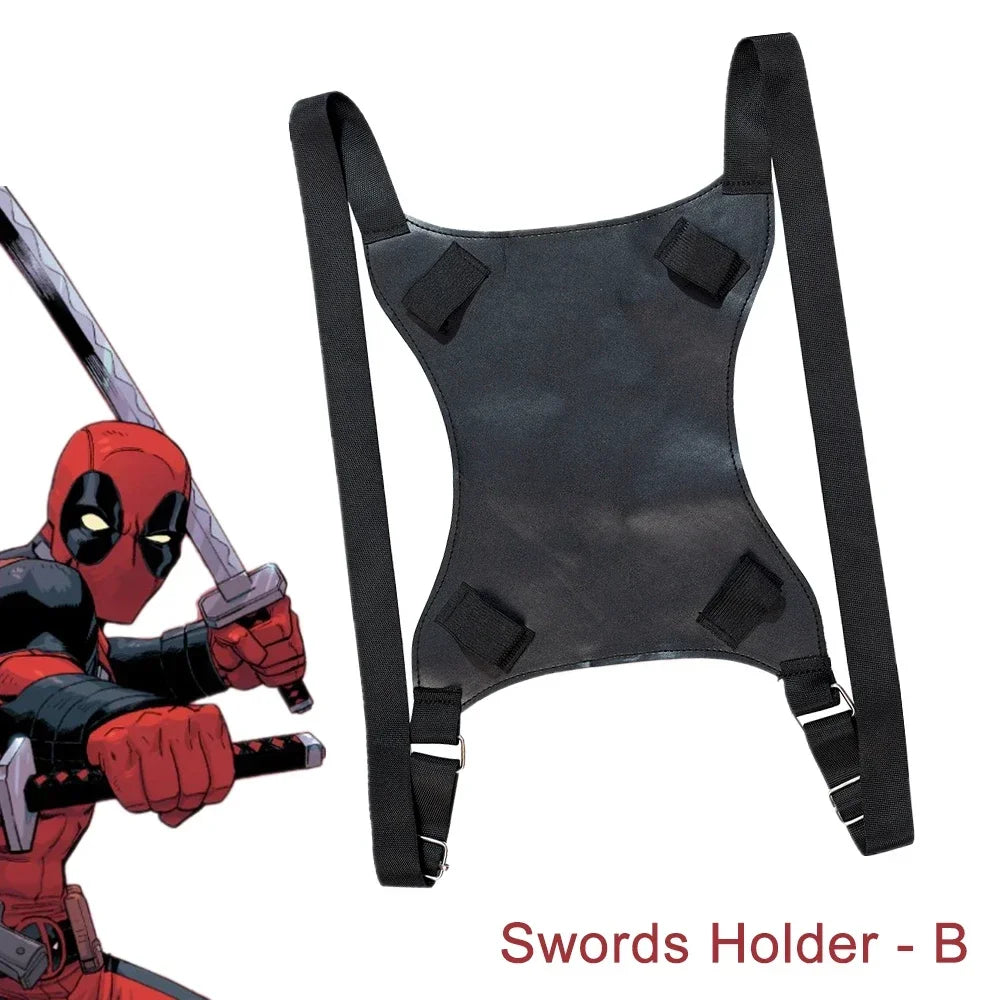 Deadpool Costume Accessories Belt Swords Blades Pistol Holster Superhero Cosplay Props Toys Wade Wilson Role Play