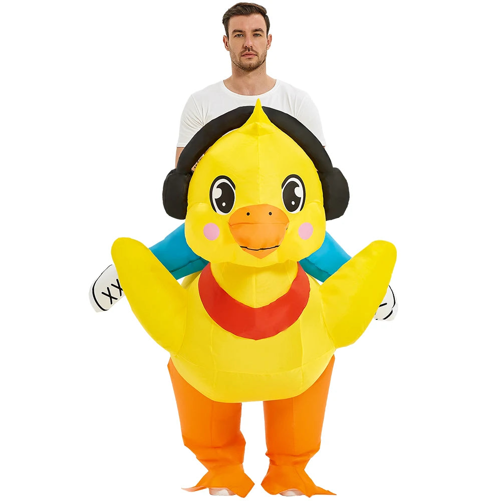 HOT Anime Dinosaur Inflatable Costume Party Mascot Costumes Suit Disfraz Cosplay Halloween Costumes For Adult Kids Dress
