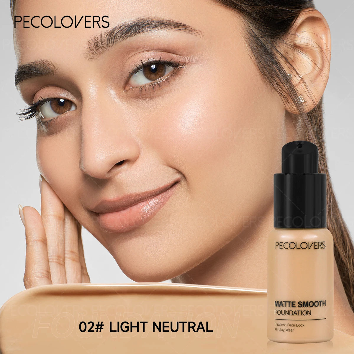 1 Pcs Full Coverage Face Foundation, Strong Coverage Oil-control,  Waterproof Long-lasting, Suitable for Multiple Skin Tones