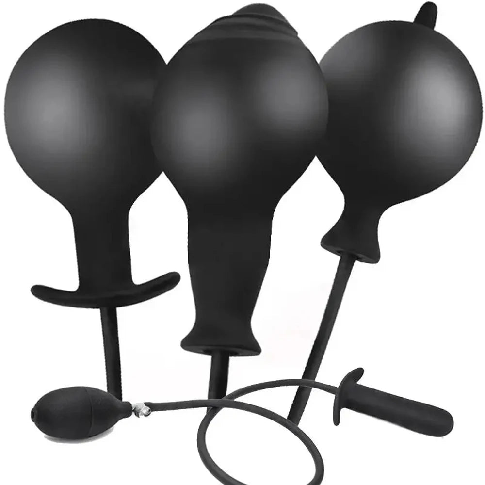 Expand Inflatable Anal Plug Huge Buttplug Big Anus Dilators Stimulate Sex Toys For Women Men Adult Masturbator Prostate Massager