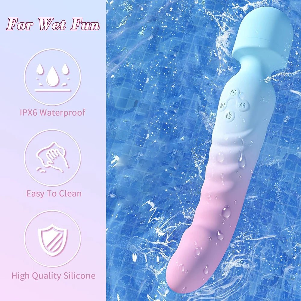 3 IN 1 Mode Dildos Vibrator AV Sex Machine Magic Wand Clitoris G Spot Stimulator Female Vagina Massager Woman Adults Sex Toy 18+