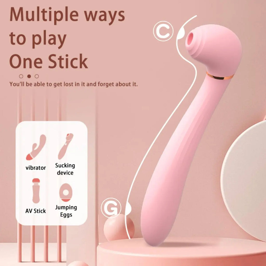 G-Spot Dildo Vibrators Wand Sucking Sex Machine For Women Clitoris Stimulator Powerful Vagina Massager Masturbator Mute Sex Toys