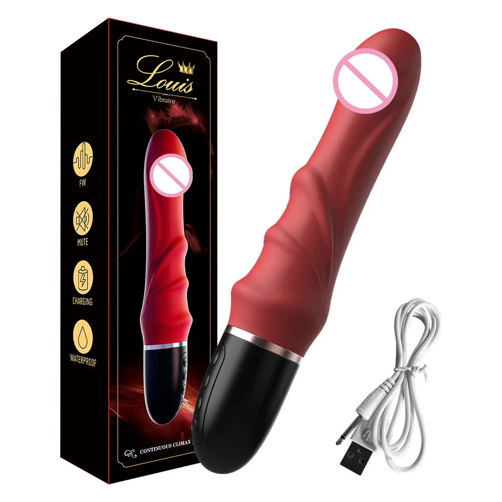 Big Dildo Vibrator for Women 10 Modes G-spot Clitoral Stimulator Powerful Vaginal Massager Female Masturbator Sex Toy for Aldult
