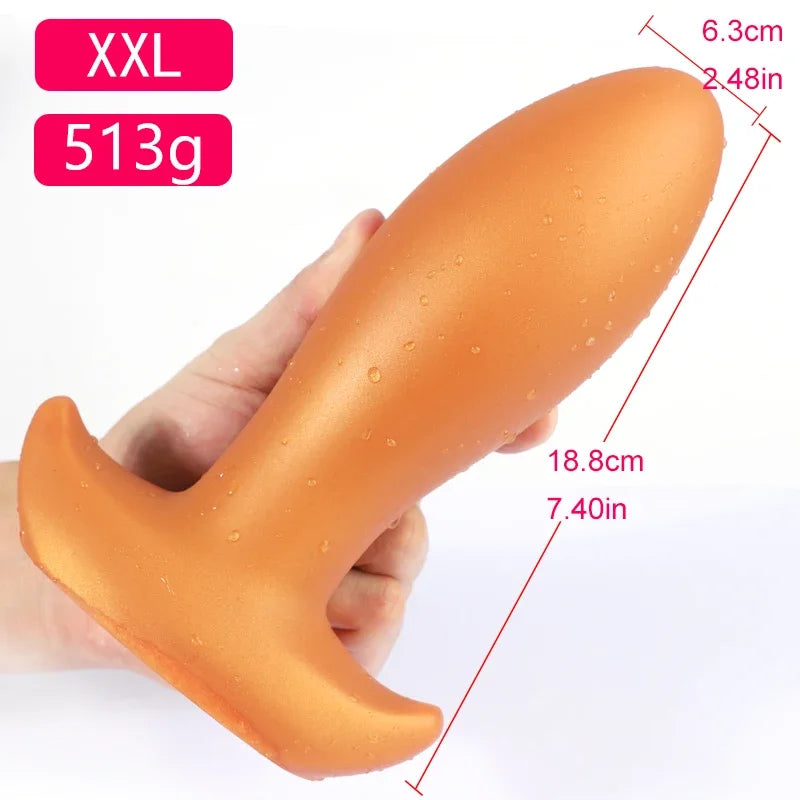 Dog Eggs Model Dildo Golden Black Pattern Super Huge Orgasm Smooth Unisex Vagina Anus Expansion Big Plug Massage Prostate Toys