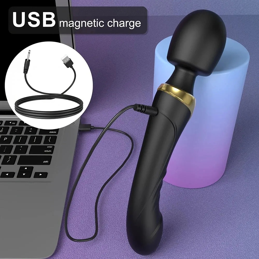 Powerful AV vibrator, dildo, female wand, 10 modes, clitoral stimulator, g -spot， Vaginal massage, adult sex toys