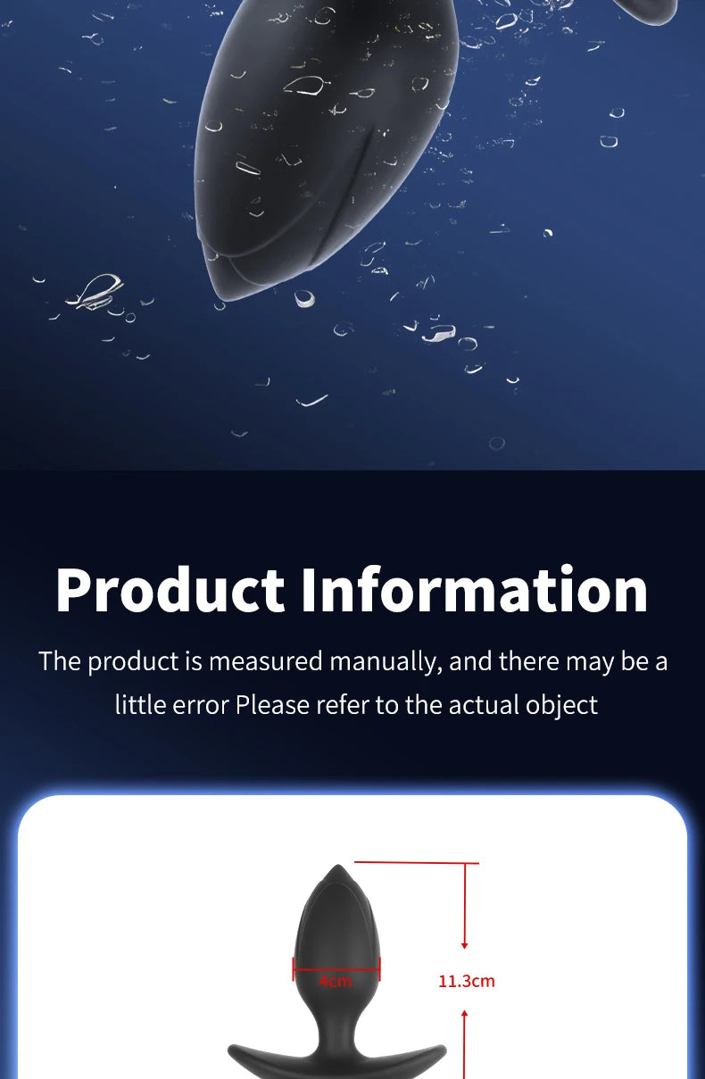 Expand Inflatable Anal Plug with Magneticsuction Valve Stretch Anal Trainer Stimulation Inflatable Anal Butt Plug BDSM for Men