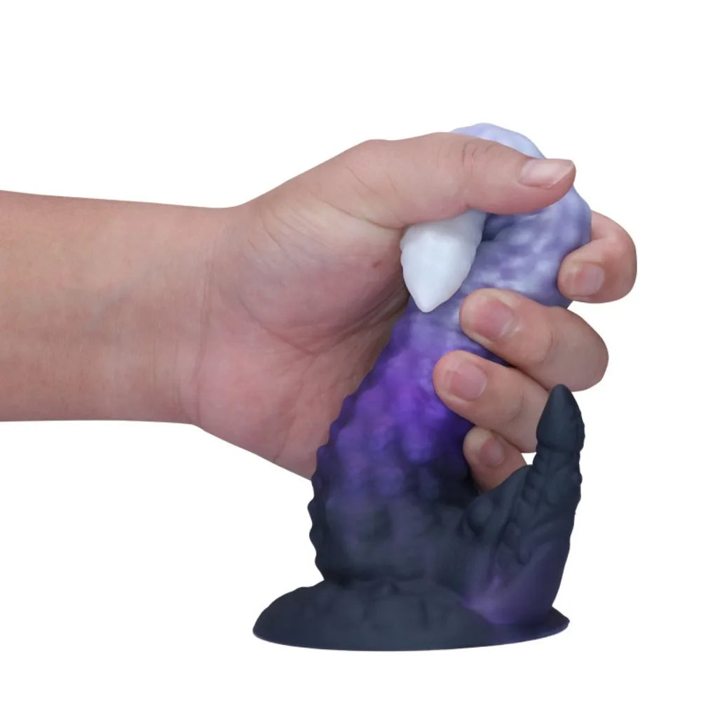 One-Horned Dragon Giant Dildo for Women Male Masturbator Dual-Purpose Anal Plug Adult Sex Toy with Backyard Theme