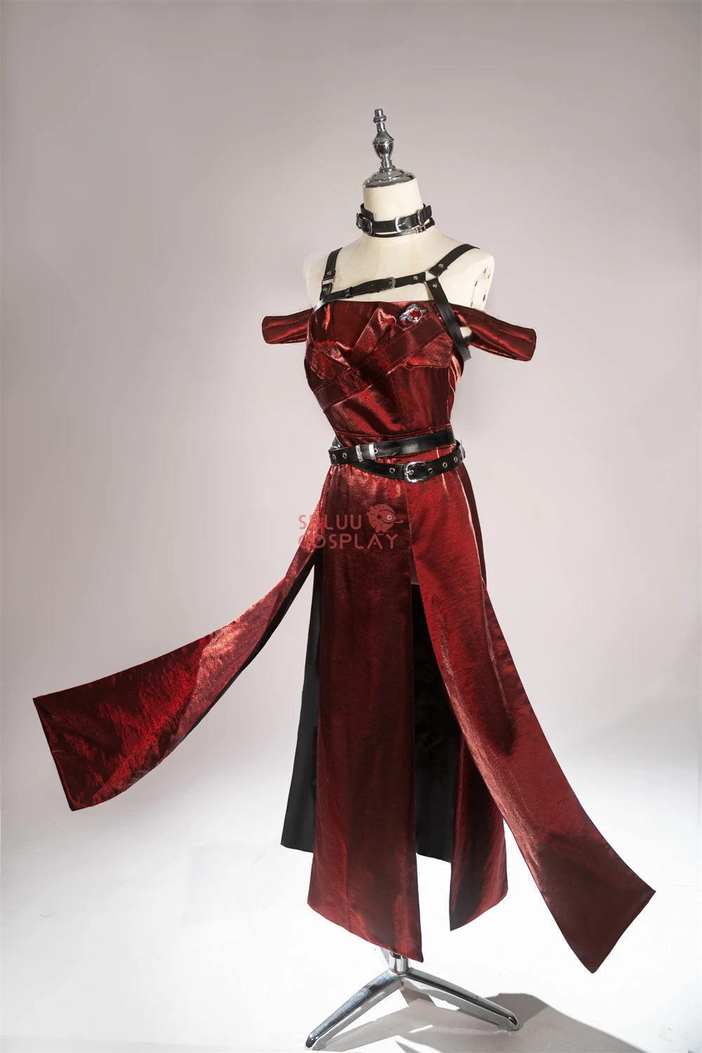 SBluuCosplay Enchanting Veil Heroine Cosplay Costume Game Love and Deepspace R-Quality Women Red Dress Qinche Sylus