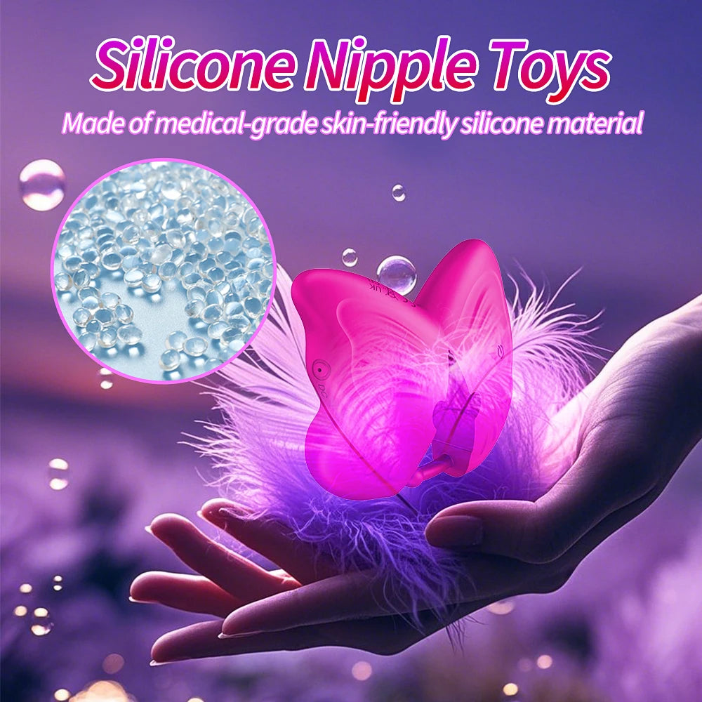 Sex Toys Nipple Vibrator Wearable Nipple Toys for Women Female Discreet APP Vibrators Adult Toys Vibrating Sex Toy for Couples