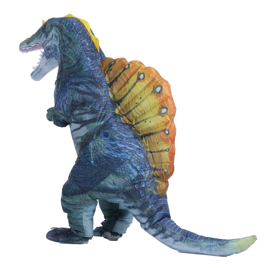 Inflatable Dinosaur Costume Blow Up Dino Spinosaurus Costumes for Adults Fancy Dinosaur Party Halloween Cosplay Costume