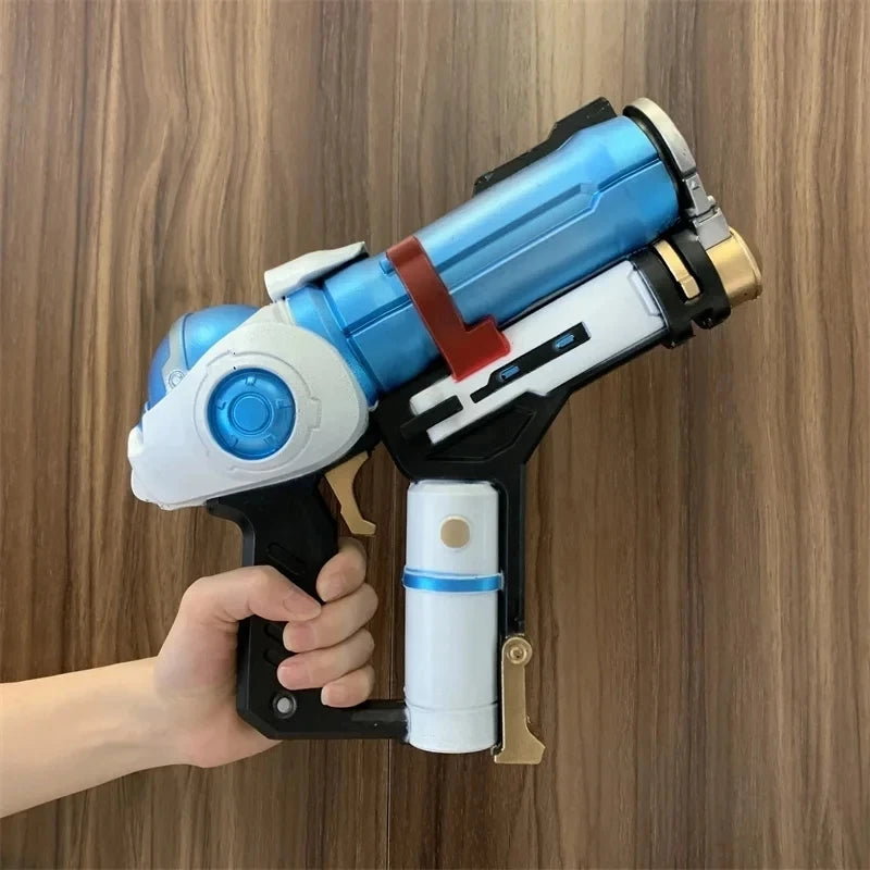 Revolver Guns Model Prop No Shotting Weapons Cosplay Laser Rifle Gun Safety PU Rubber Halloween Gift Toys