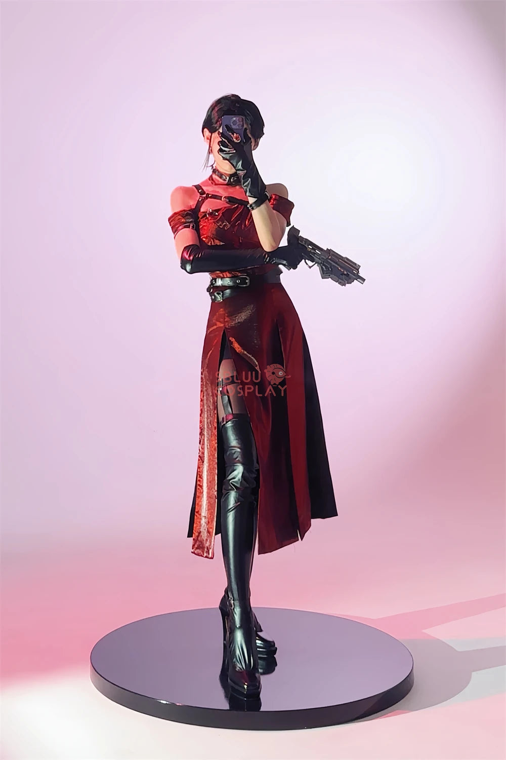 SBluuCosplay Enchanting Veil Heroine Cosplay Costume Game Love and Deepspace R-Quality Women Red Dress Qinche Sylus